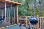 Open Deck with Charcoal Grill